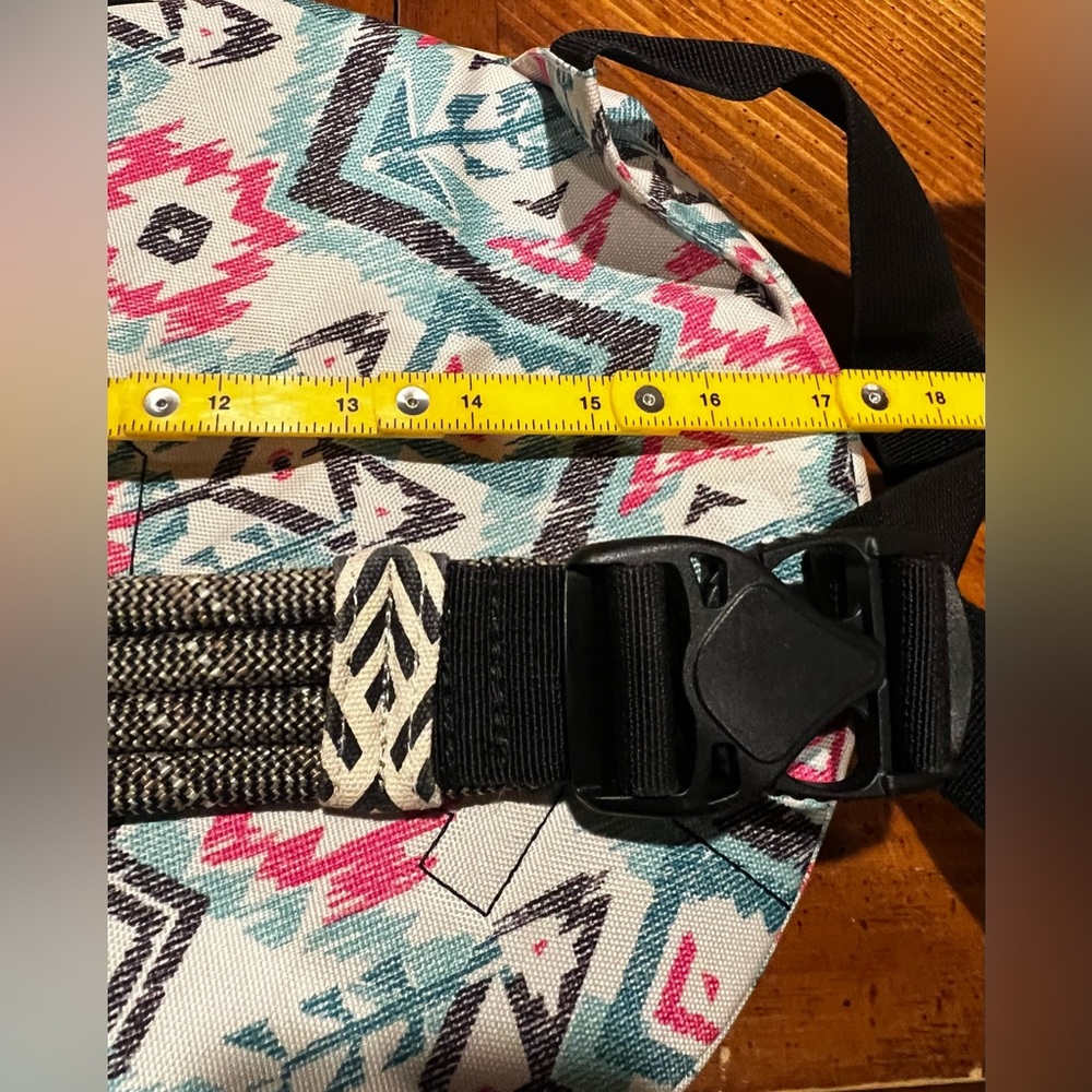 KAVU Rope Sling Bag Aztec Southwestern Geometric Print Crossbody Backpack NWOT - Picture 16 of 16